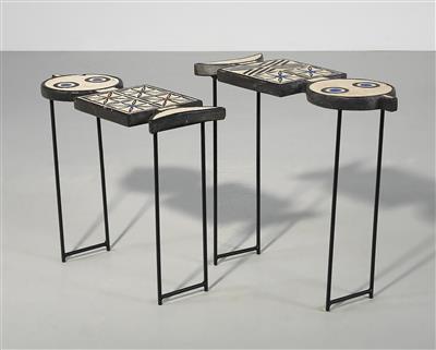 Unique nesting tables “Oompa Loompa”, designed and executed by Nawaaz Saldulker, - Design