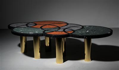 A unique “Olimpia” coffee table, designed and manufactured by Studio Superego, - Design