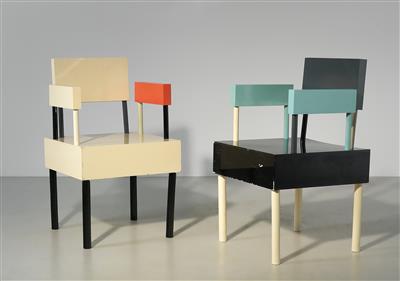 Two armchairs from an “Open Furniture” group, designed by PRINZGAU/podgorschek* - Design