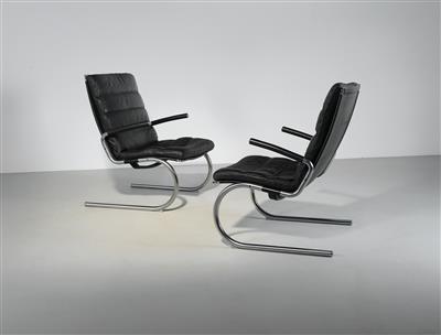 Zwei Lounge Sessel, Entwurf Jorgen Kastholm - Design
