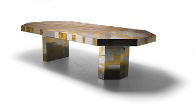 A Large “Cityscape” Extension Table, Paul Evans, - Design