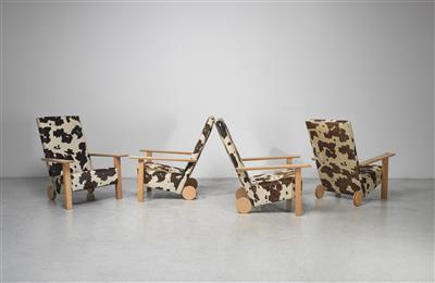 A Set of Four Armchairs Mod. Small Room, designed by Burkhard Vogtherr - Design