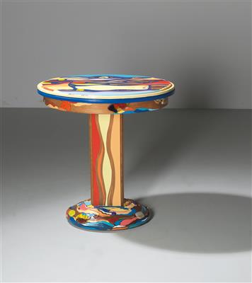 A Unique Side Table Mod. “Crazy Art Table”, designed and manufactured by Johann Rumpf - Design