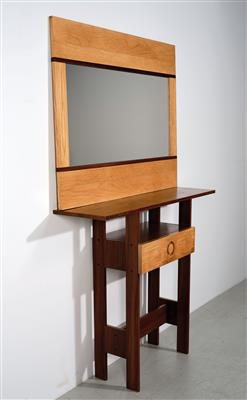 A mirror console, designed by Ettore Sottsass - Design