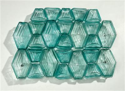 A Set of 470 Falconnier Glass Building Blocks Mod. No. 9, designed by Gustave Falconnier, - Design