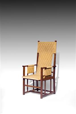 An Armchair with High Back Rest, designed by Wilhelm Schmidt, - Design