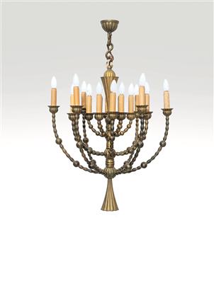 A Large 18-Arm Chandelier, designed and manufactured in Vienna in around 1915, - Design