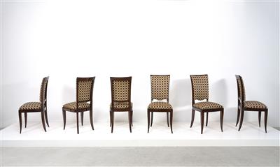 A Set of Six Dining Chairs, first half of the 20th century, - Design