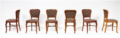 A Set of Six Chairs, first half of the 20th century, - Design