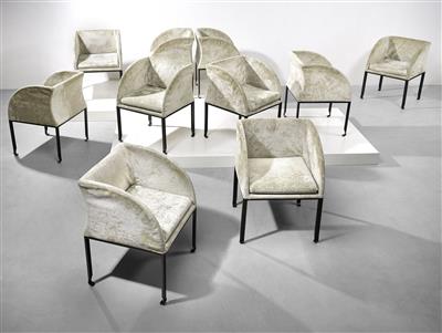A Set of Ten Armchairs / Dining Chairs Mod. Minakami, designed by Kazuhide Takahama - Design