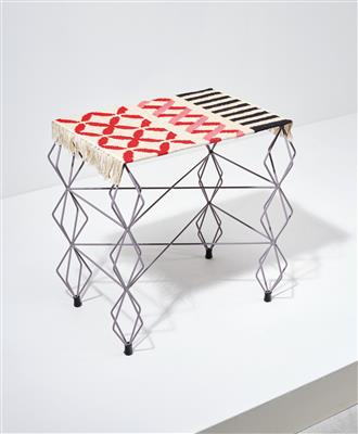 A Unique Side Table / Tea Table Mod. “Criss-Cross”, designed and manufactured by Nawaaz Saldulker, - Design