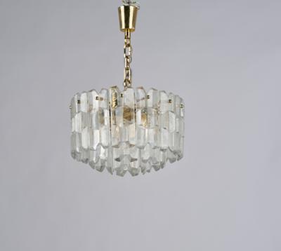 A frosted glass ceiling lamp mod. Palazzo, - Design