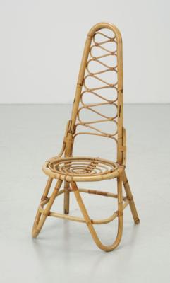 A high-back chair, - Design