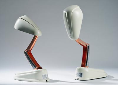A pair of “Bolide” folding lamps, design attributed to Gustave Miklos, for La Societe Jumo, Paris - Design