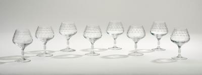 A set of eight drinking glasses, C. J. Riedel, - Design