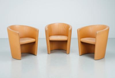 A set of three club chairs, for Wittmann Austria, - Design
