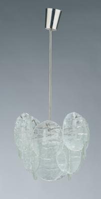 A glass chandelier, J. T. Kalmar, - Design