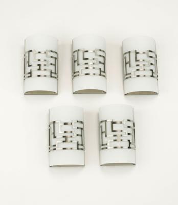 A set of five “Alecia's Neckless” wall appliques, designed by George Kovacs for Minka Group, USA, - Design