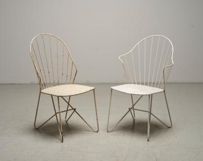 A chair mod. Astoria and a chair mod. Auersperg from the “Sonett” series, designed by the architects J. O. Wlader & V. Mödlhammer, - Design