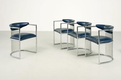 A set of four armchairs, designed by Franz Fehringer, - Design