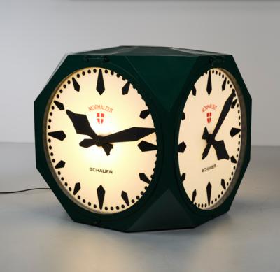 A rare Viennese cube clock, designed by Emil Schauer, - Design
