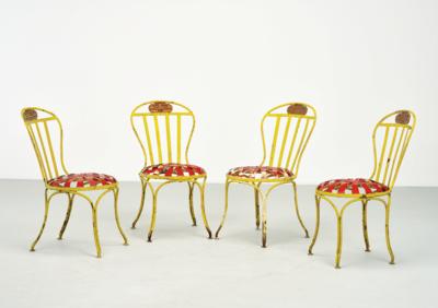 A set of four garden chairs, Francois A. Carré, - Design