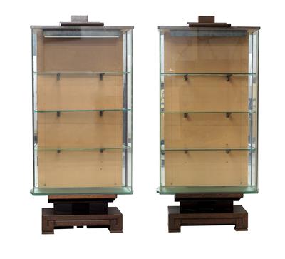A pair of showcases, - Design First