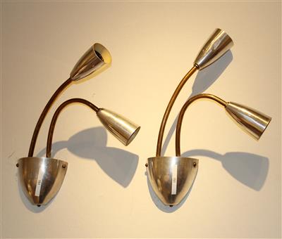 Zwei Wandlampen / Wandappliken, - Classic and modern design