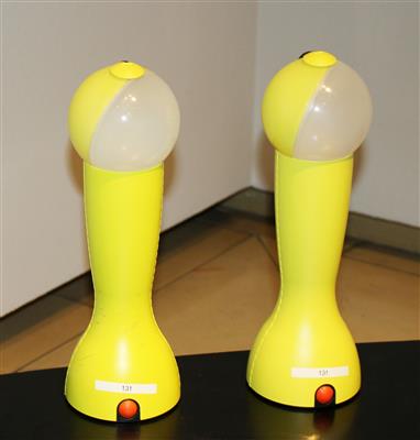 Zwei Tischlampen Modell Gilda, - Design im Sommer