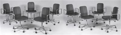 Satz von neun Bürostühlen Supporto Office Chair Low Back, Entwurf Frederick Scott (1942-2001) - Take a seat
