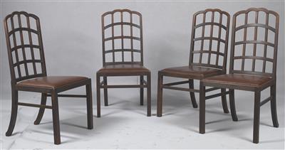 Satz von vier Stühlen, Entwurf John A. Campbell (1878-1947) - Take a seat