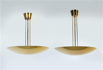 Zwei Deckenlampen Mod. 7026, für J. T. Kalmar, - Design