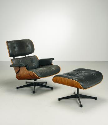 Lounge Chair Mod. 670 mit Ottomane Mod. 671, Entwurf Charles  &  Ray Eames - Design