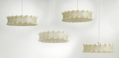 Satz von vier großen Cocoon /Moon Lampen, Schule Achille  &  Pier Giacomo Castiglioni, - Design