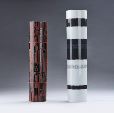 Zwei Vasen, Dekorentwurf Cuno Fischer - Design