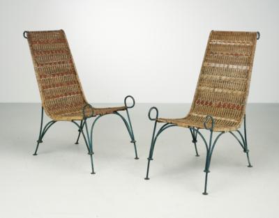 Zwei Veranda Sessel / Gartensessel, 2. Drittel 20. Jahrhundert, - Design