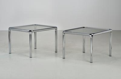 Two side tables, Etienne Fermigier, - Design