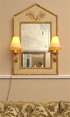 Wandspiegel im antikisierten Dekor, - MY HOME IS <br>MY CASTLE - <br>Classic English Interiors <br>Sale!!!