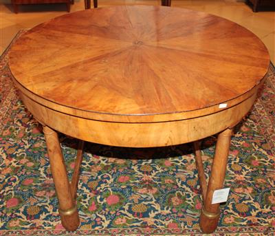 Runder Biedermeier Tisch, - Furniture, carpets