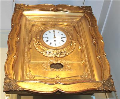 Biedermeier Rahmenuhr - Möbel, Teppiche und dekorative Kunst