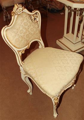 Paar Sessel und 1 Hocker, - Furniture, carpets