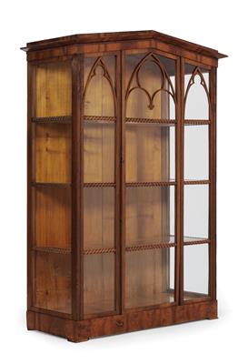 Späte Biedermeier Vitrine, - Nábytek, koberce