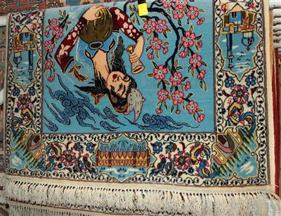 Isfahan ca. 117 x 78 cm, - Möbel, Teppiche und dekorative Kunst