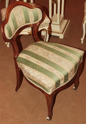 Sessel um 1860/70, - Möbel, Teppiche und dekorative Kunst
