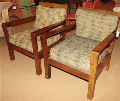 Paar Art Deco Fauteuils, - Furniture, carpets