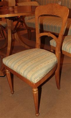 5 Biedermeier Sessel, - Furniture, carpets