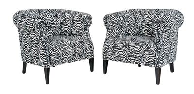 Paar Fauteuils, - Furniture, carpets