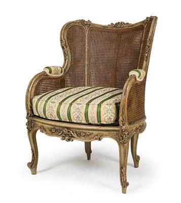 Franz. Fauteuille im Louis XV Stil, - Mobili e tappeti