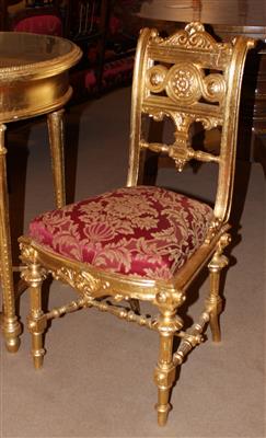 Paar Historismus-Sessel, - Furniture, carpets