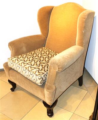 Ohrenbackenfauteuil, - Furniture, carpets